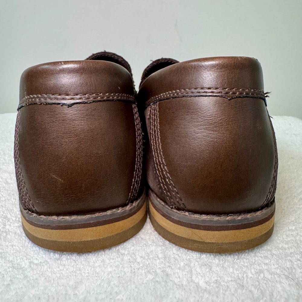 Timberland Men‎ Dark Brown Leather Slip On Loafer Shoes Size 10 - Picture 6 of 11